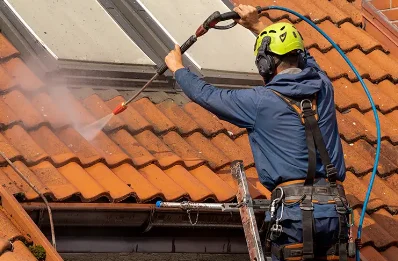 Démoussage et hydrofuge de toiture à Légny